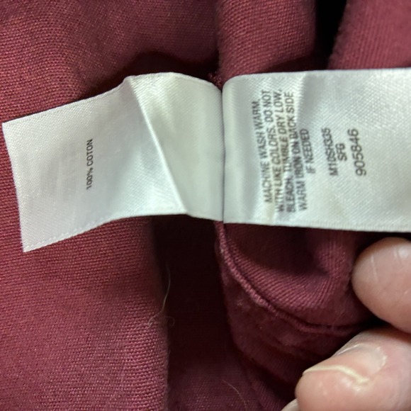 Cabelas Shirt Men's XL Reg Button Up Burgundy Red‎ Short Sleeve  Brush Popper - Picture 16 of 16